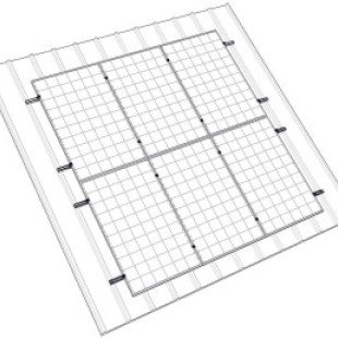 Комплект креплений для 16 солнечных панелей к наклонной крыше